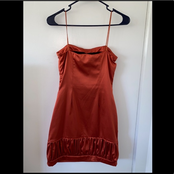 Designer Maria Vazquez Satin Strapless Dress - Picture 3 of 5